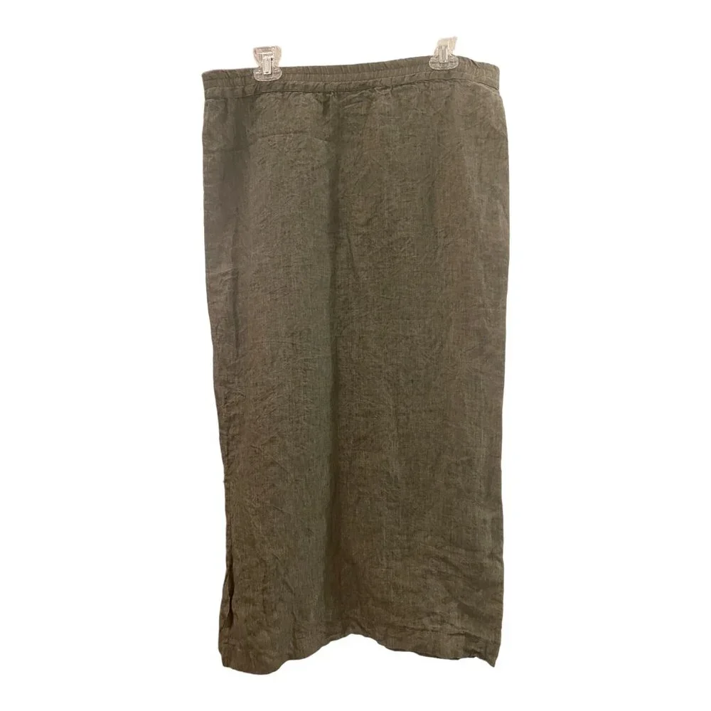 Eskandar Neiman Marcus Long Maxi Skirt Front Pockets Made in England Size 1